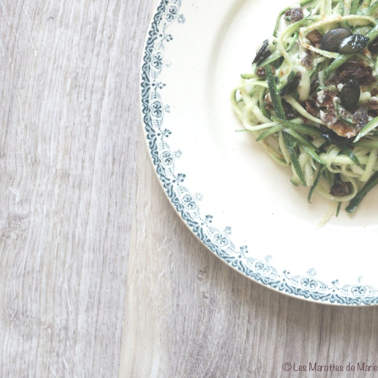 Salade de courgettes vegan - Les Marottes de Marie 2
