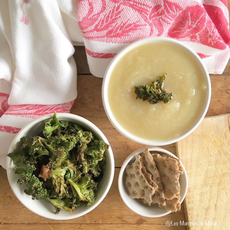 2016 01 05 Soupe chou rave et kale chips vegan Les Marottes de Marie