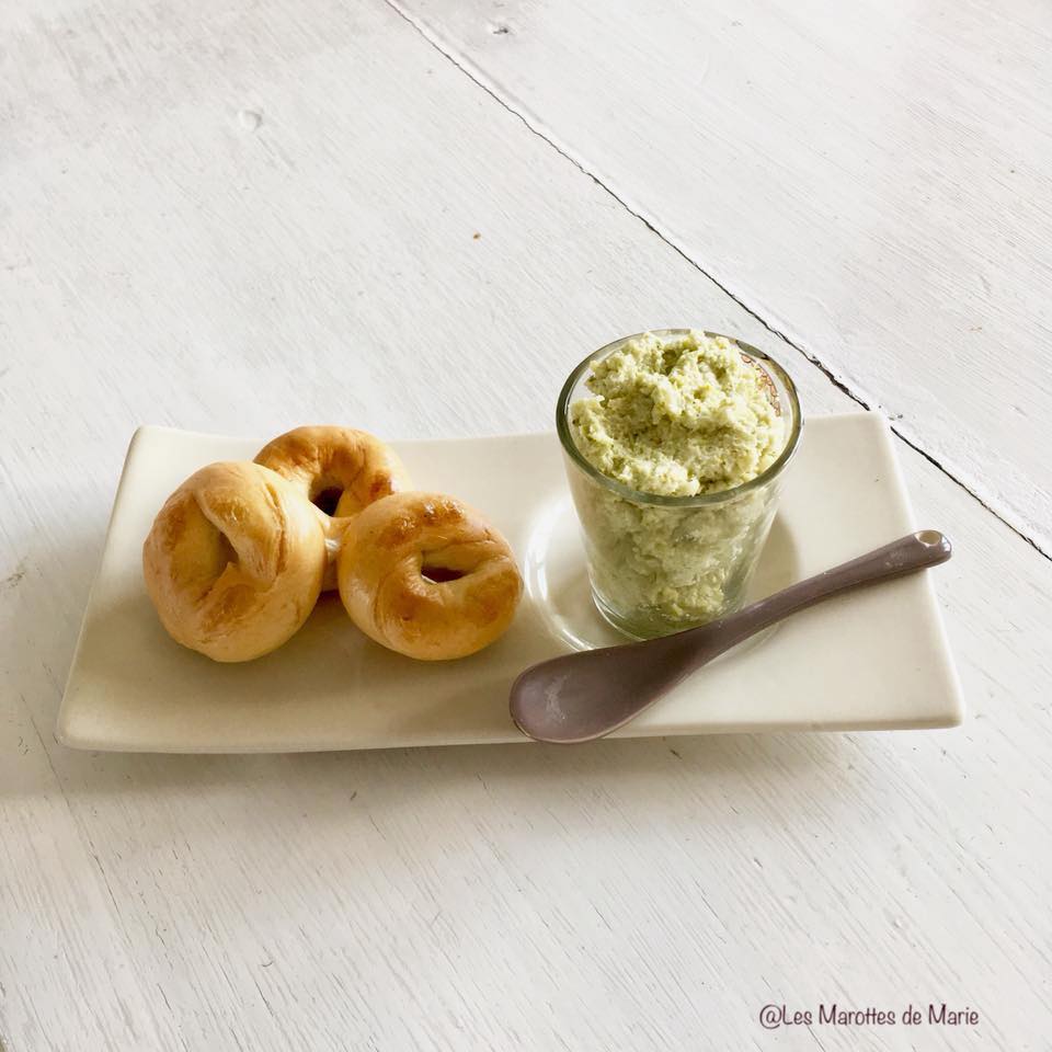 2018 06 17 Les Marottes de Marie mini bagels tartinade brocoli