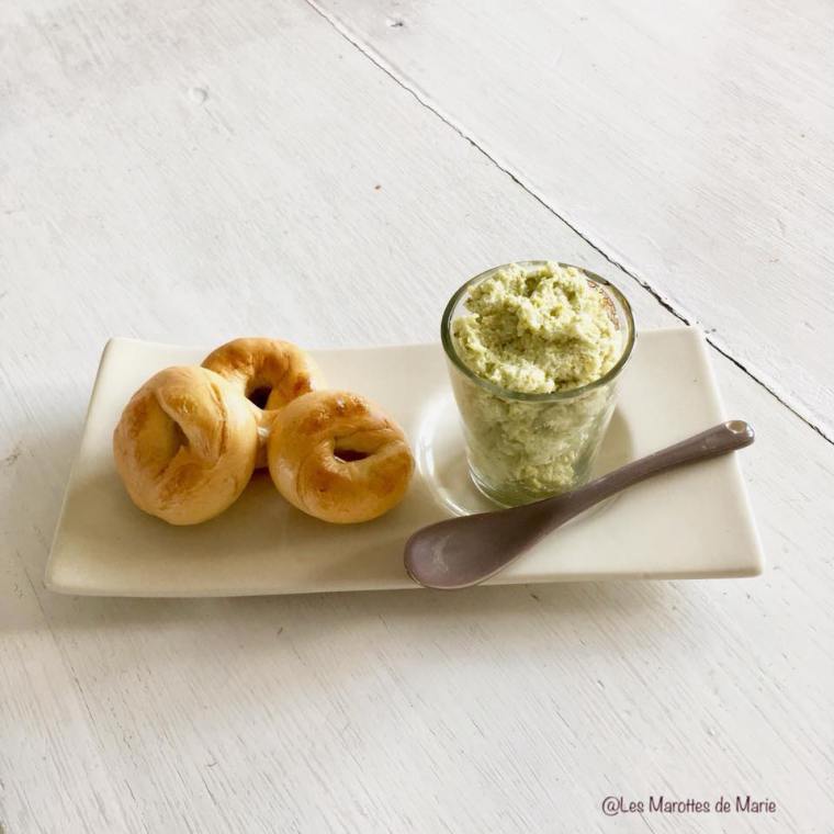 2018 06 17 Les Marottes de Marie mini bagels tartinade brocoli