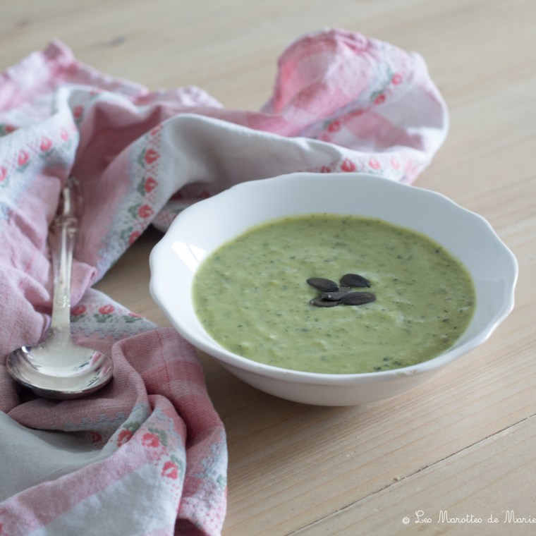 2020 04 26 soupe petits pois courgette cumin Les marottes de marie-2