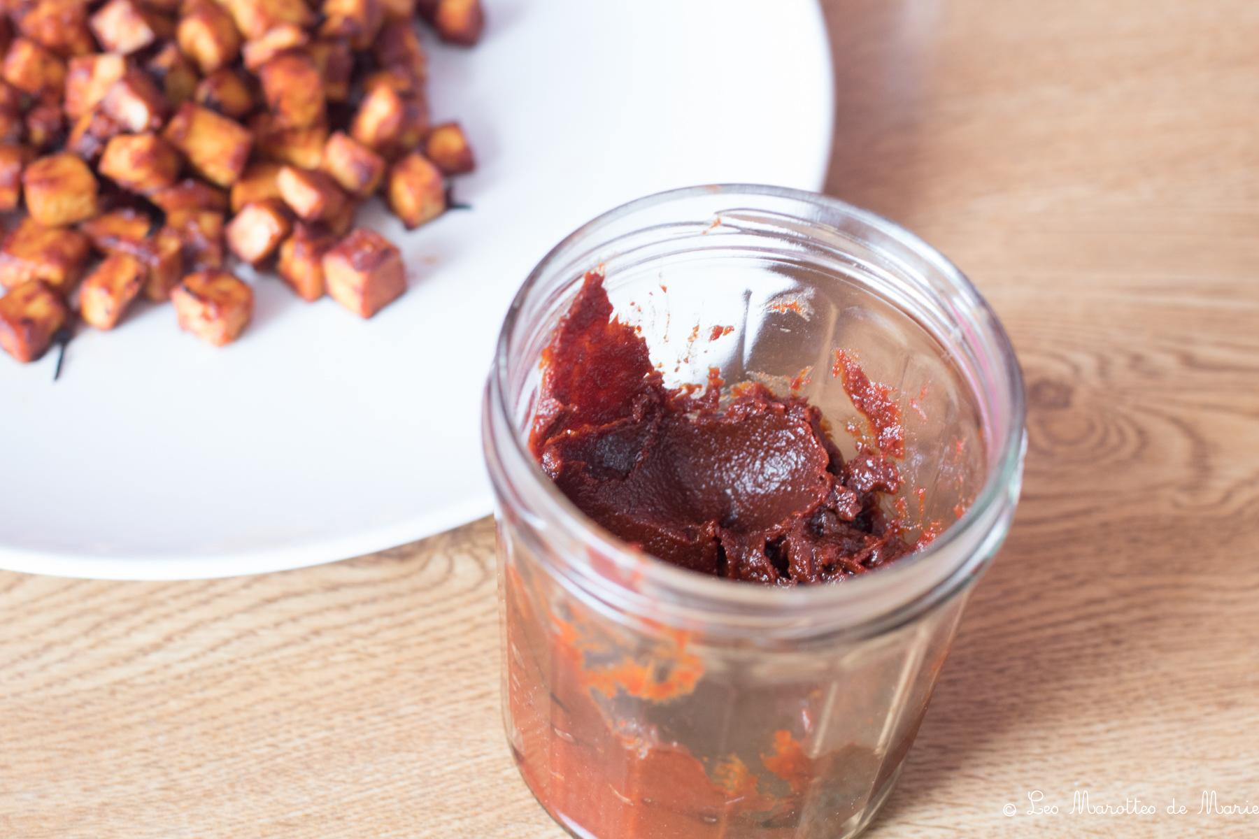 2020 05 10 tofu sauce gojuchang vegan Les marottes de marie-4